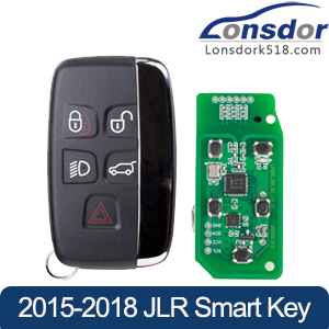Lonsdor Specific Smart Key for 2015-2018 Land Rover Jaguar 5 Buttons 315MHz/433MHz Works with K518ISE K518S K518 PRO